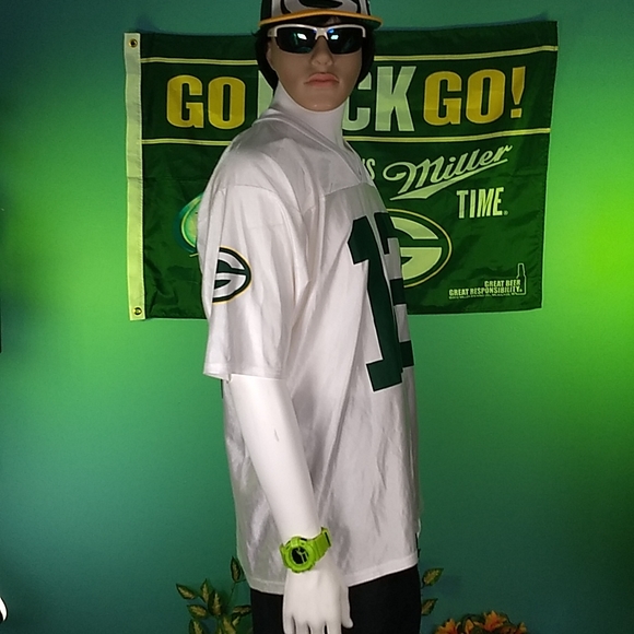 RETRO Aaron Rodgers #12 White NFL jersey, size L, Uncommon! - Picture 6 of 17